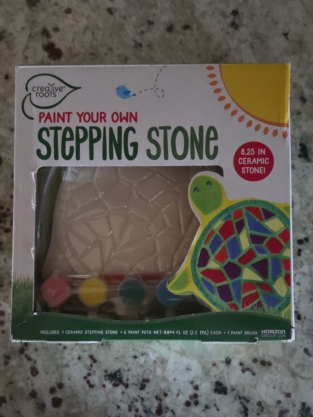 Paint Your Own Stepping Stone - Turtle Shape - Creative Roots
